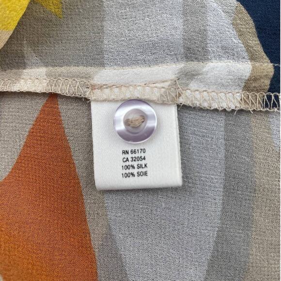 Maeve 100% silk sheer blouse top anthropologie - Picture 5 of 5